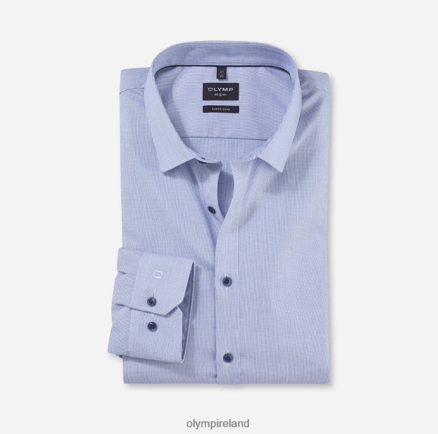 Clothing OLYMP No. Six Super Slim, Business Shirt, Urban Kent, Bleu 24L846179