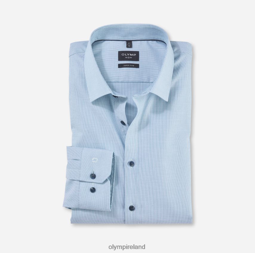 Clothing OLYMP No. Six Super Slim, Business Shirt, Urban Kent, Emerald 24L846188