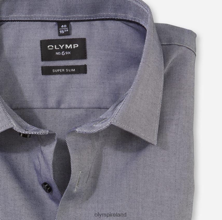 Clothing OLYMP No. Six Super Slim, Business Shirt, Urban Kent, Graphite 24L846134
