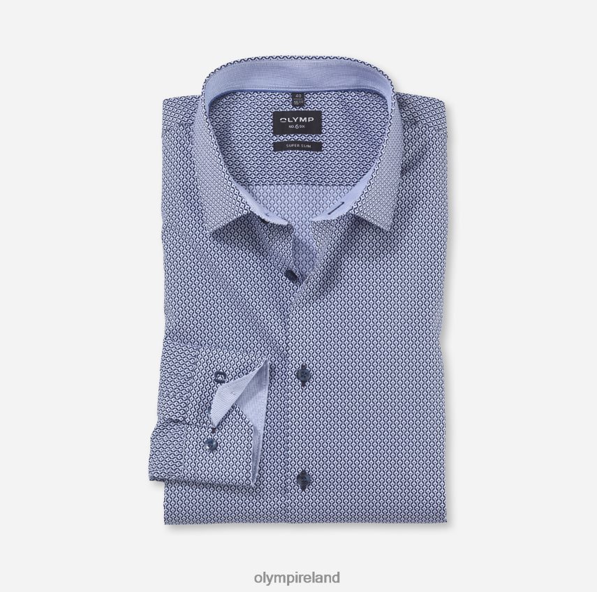Clothing OLYMP No. Six Super Slim, Business Shirt, Urban Kent, Marine 24L846131