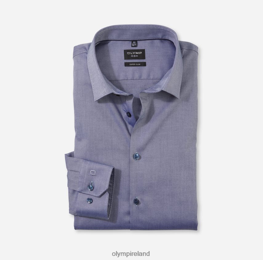 Clothing OLYMP No. Six Super Slim, Business Shirt, Urban Kent, Nuremberg Blue 24L846130