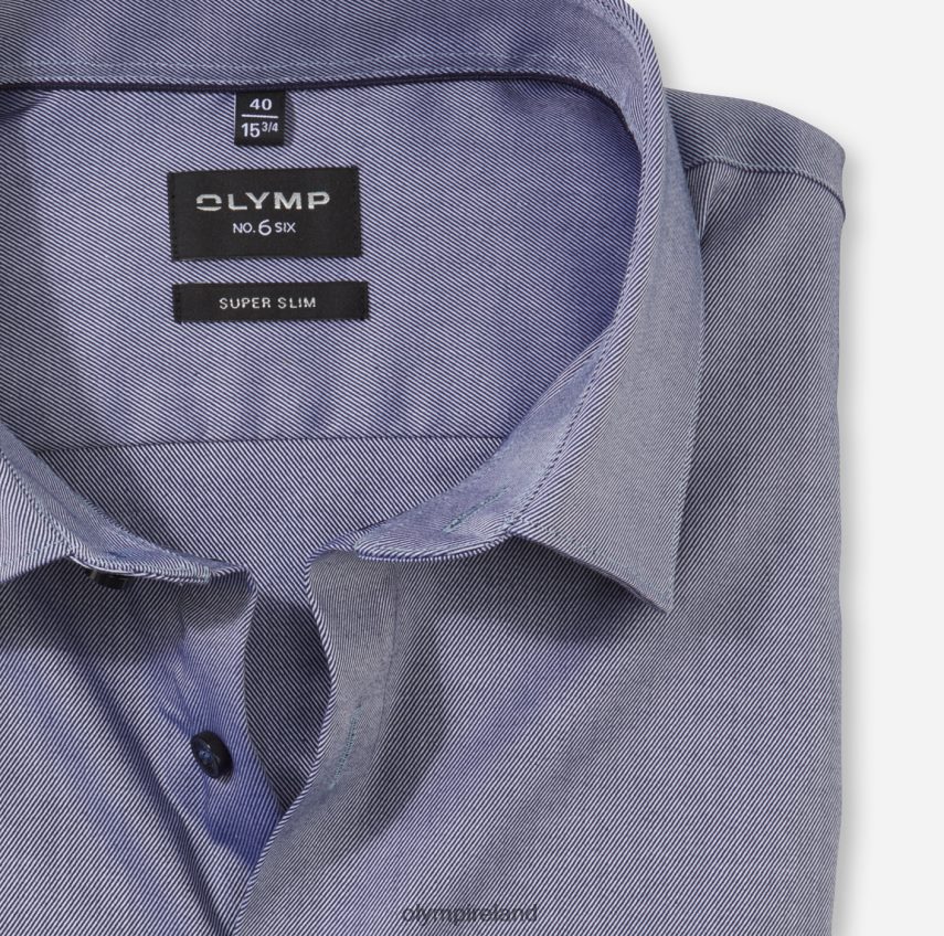 Clothing OLYMP No. Six Super Slim, Business Shirt, Urban Kent, Nuremberg Blue 24L846130