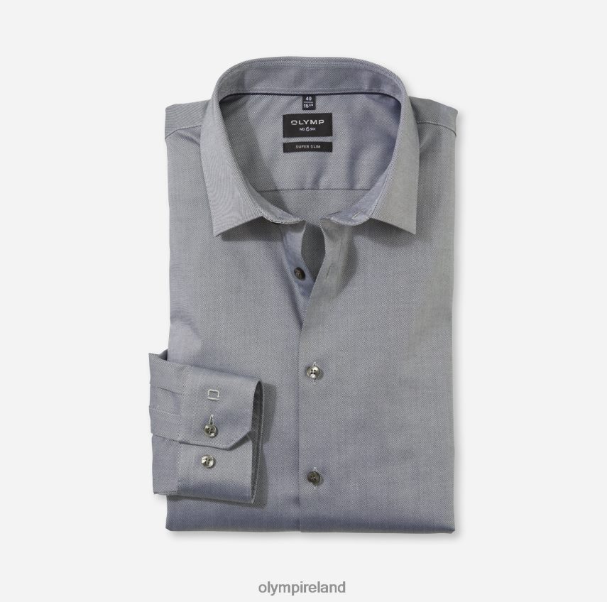 Clothing OLYMP No. Six Super Slim, Business Shirt, Urban Kent, Olive 24L846133
