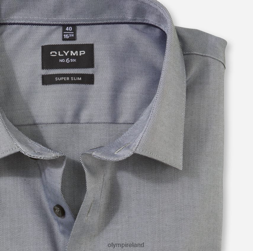 Clothing OLYMP No. Six Super Slim, Business Shirt, Urban Kent, Olive 24L846133
