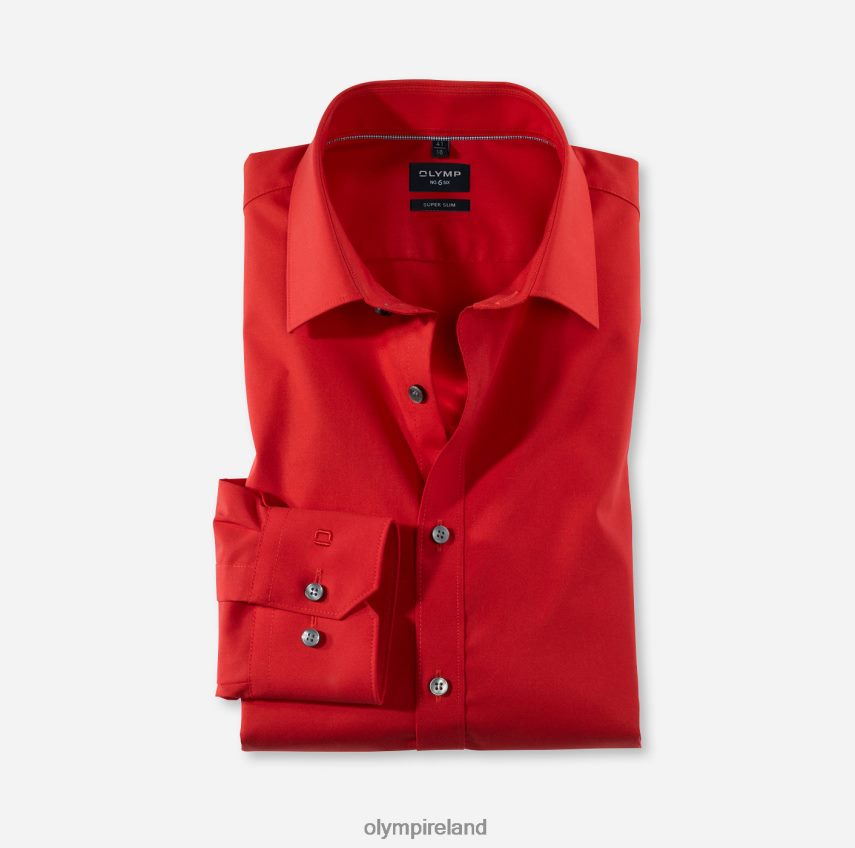 Clothing OLYMP No. Six Super Slim, Business Shirt, Urban Kent, Red 24L846268