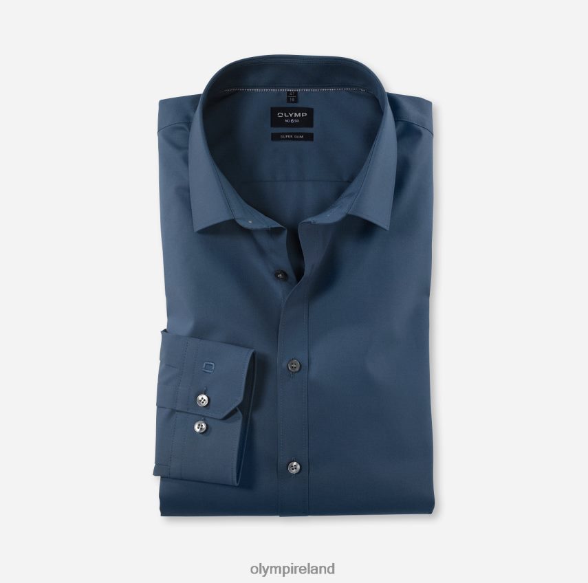 Clothing OLYMP No. Six Super Slim, Business Shirt, Urban Kent, Smoke Blue 24L846266