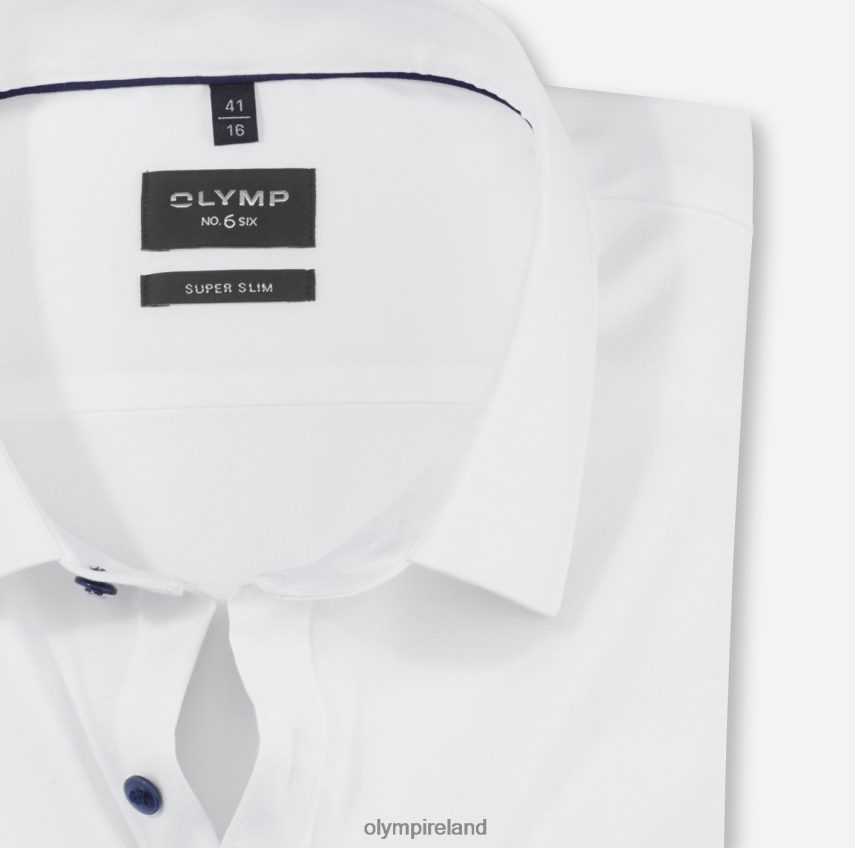 Clothing OLYMP No. Six Super Slim, Business Shirt, Urban Kent, White 24L846207