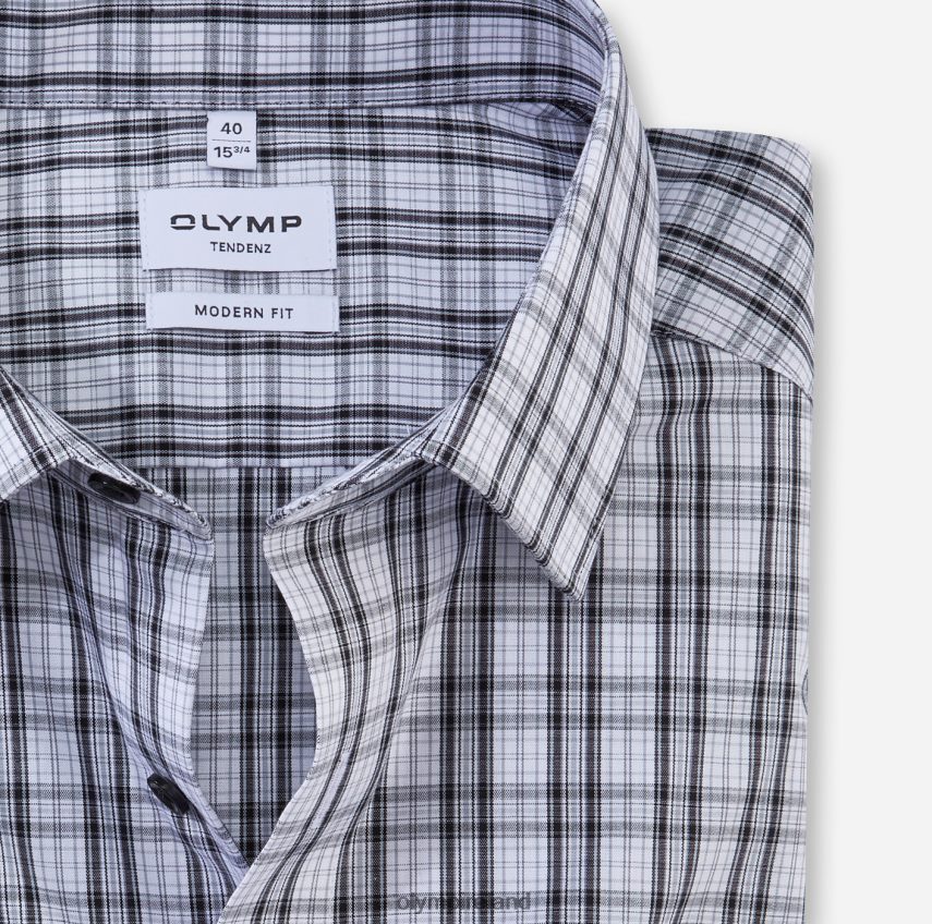 Clothing OLYMP Tendenz Modern Fit, Business Shirt, New Kent, Black 24L8461721