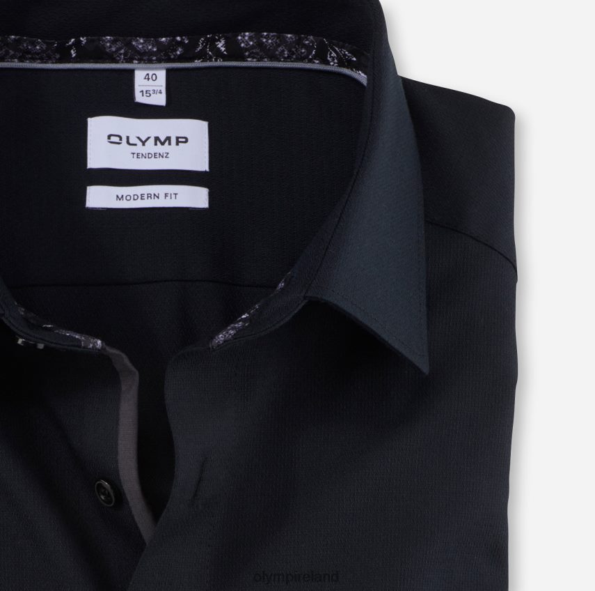 Clothing OLYMP Tendenz Modern Fit, Business Shirt, New Kent, Black 24L8461732