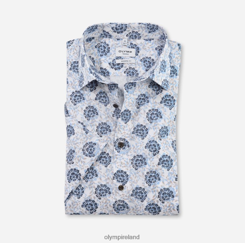 Clothing OLYMP Tendenz Modern Fit, Business Shirt, New Kent, Bleu 24L8461710