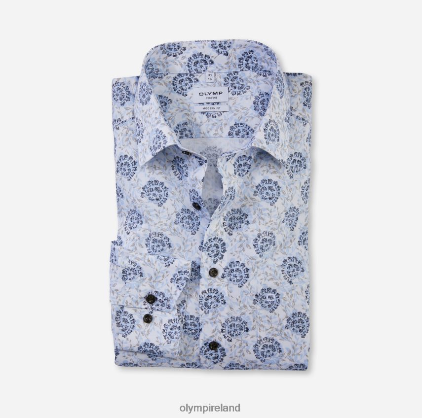 Clothing OLYMP Tendenz Modern Fit, Business Shirt, New Kent, Bleu 24L8461720
