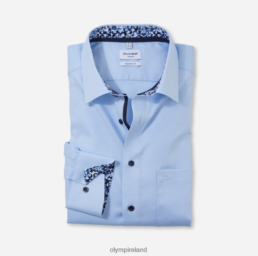 Clothing OLYMP Tendenz Modern Fit, Business Shirt, New Kent, Bleu 24L8461723