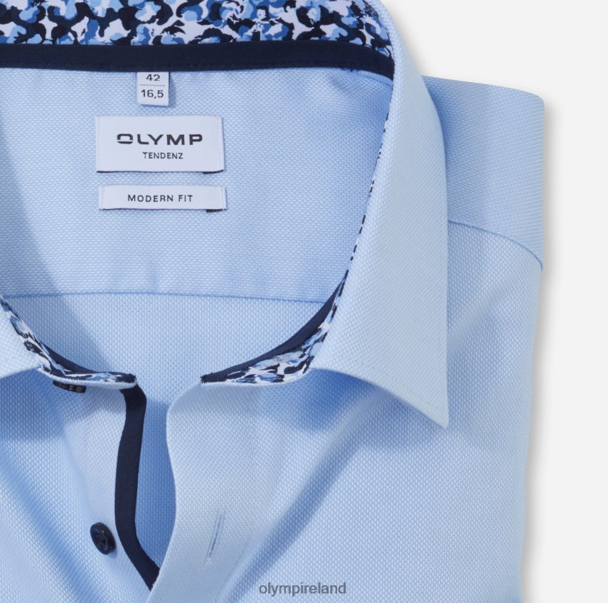 Clothing OLYMP Tendenz Modern Fit, Business Shirt, New Kent, Bleu 24L8461723