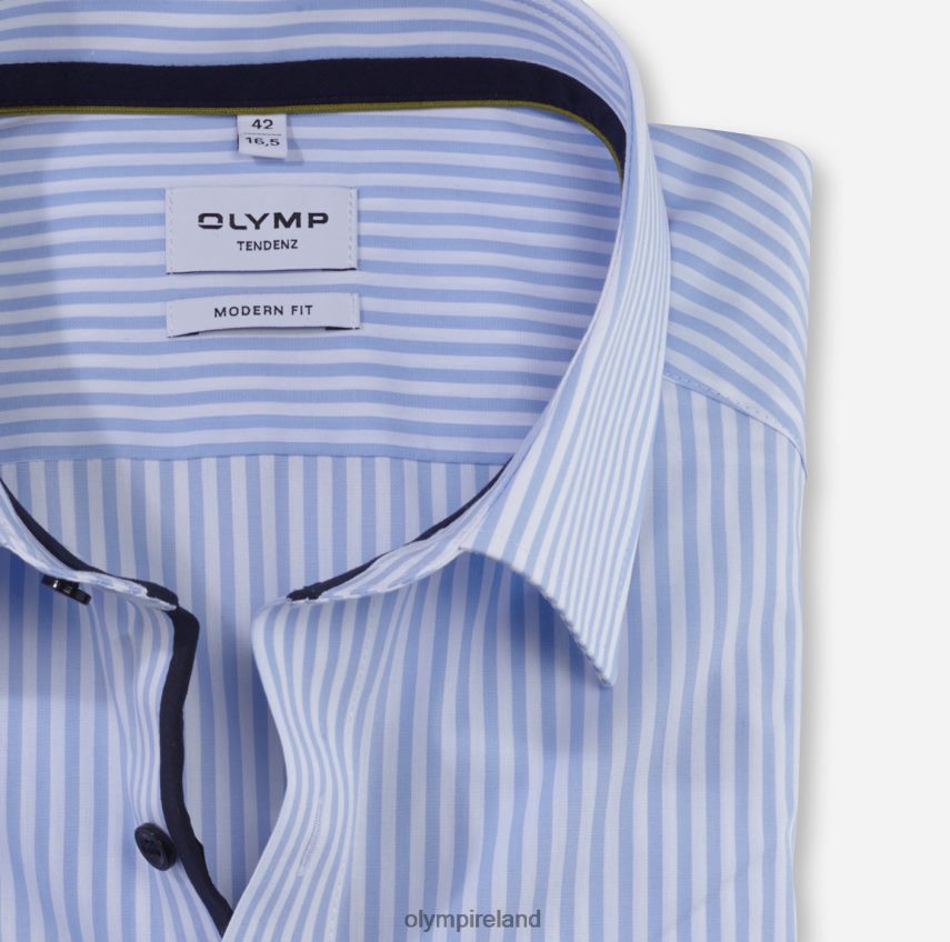 Clothing OLYMP Tendenz Modern Fit, Business Shirt, New Kent, Bleu 24L8461724