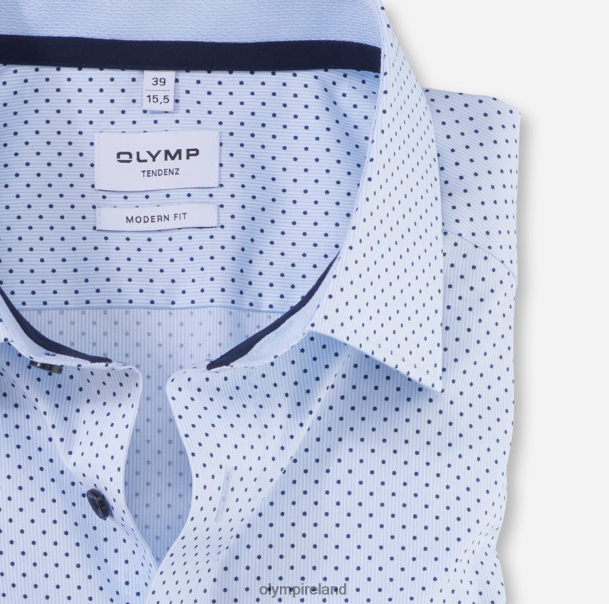 Clothing OLYMP Tendenz Modern Fit, Business Shirt, New Kent, Bleu 24L8461735