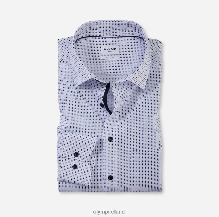 Clothing OLYMP Tendenz Modern Fit, Business Shirt, New Kent, Bleu 24L8461739