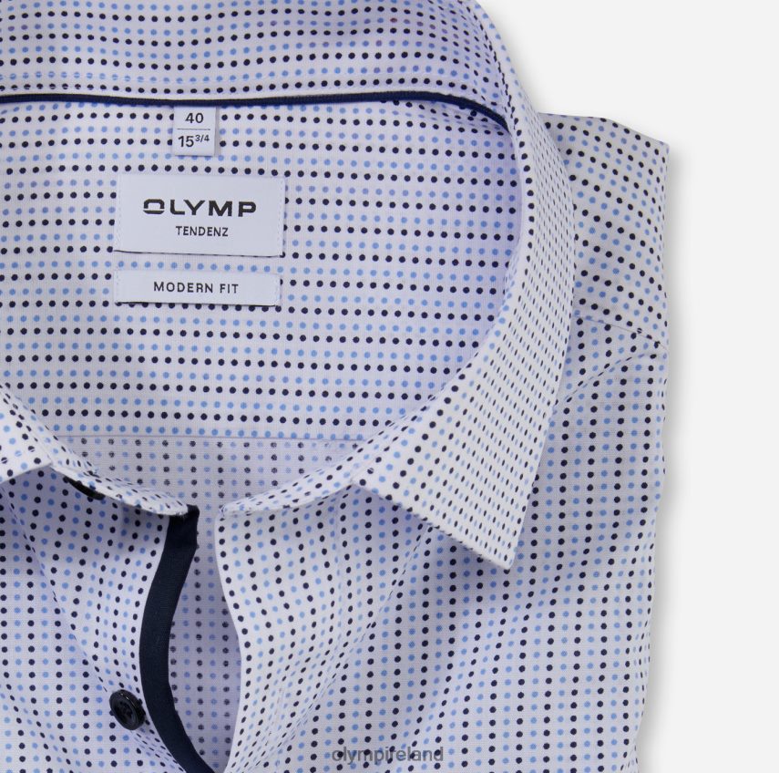 Clothing OLYMP Tendenz Modern Fit, Business Shirt, New Kent, Bleu 24L8461739