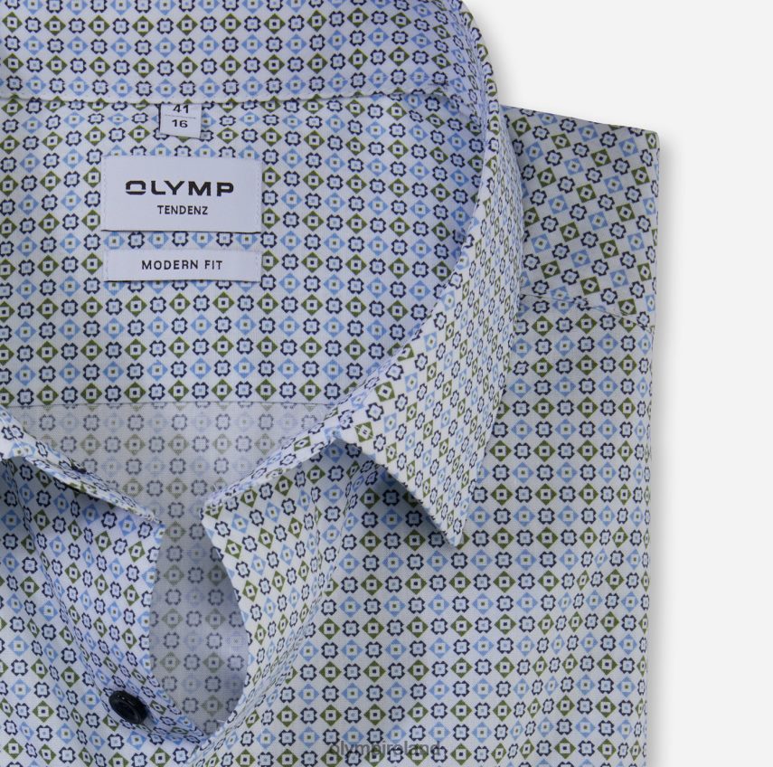 Clothing OLYMP Tendenz Modern Fit, Business Shirt, New Kent, Lime Green 24L8461736