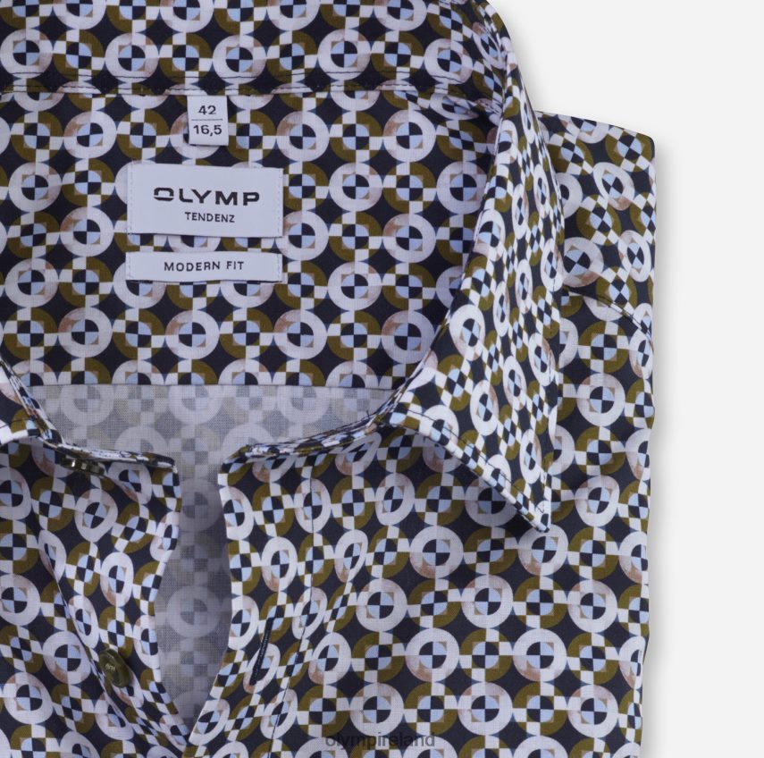 Clothing OLYMP Tendenz Modern Fit, Business Shirt, New Kent, Lime Green 24L8461742