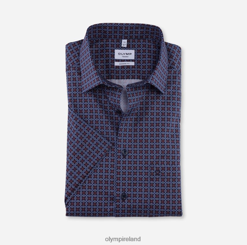 Clothing OLYMP Tendenz Modern Fit, Business Shirt, New Kent, Red 24L8461715