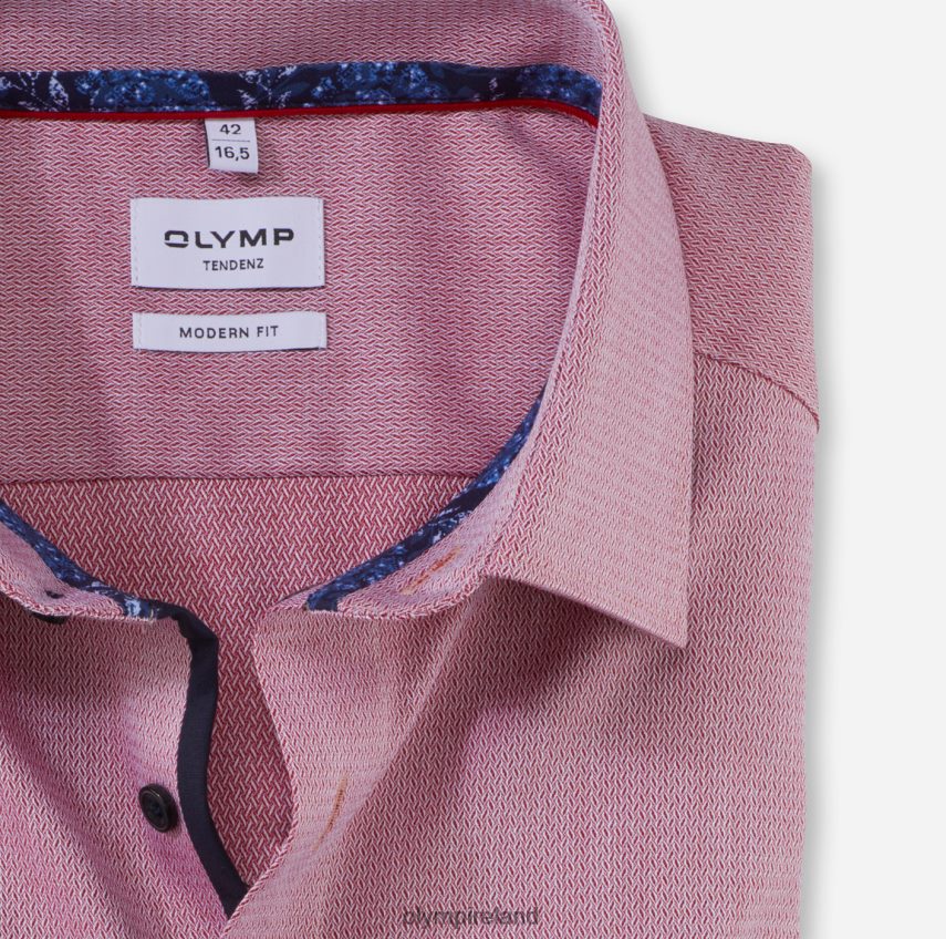 Clothing OLYMP Tendenz Modern Fit, Business Shirt, New Kent, Red 24L8461722