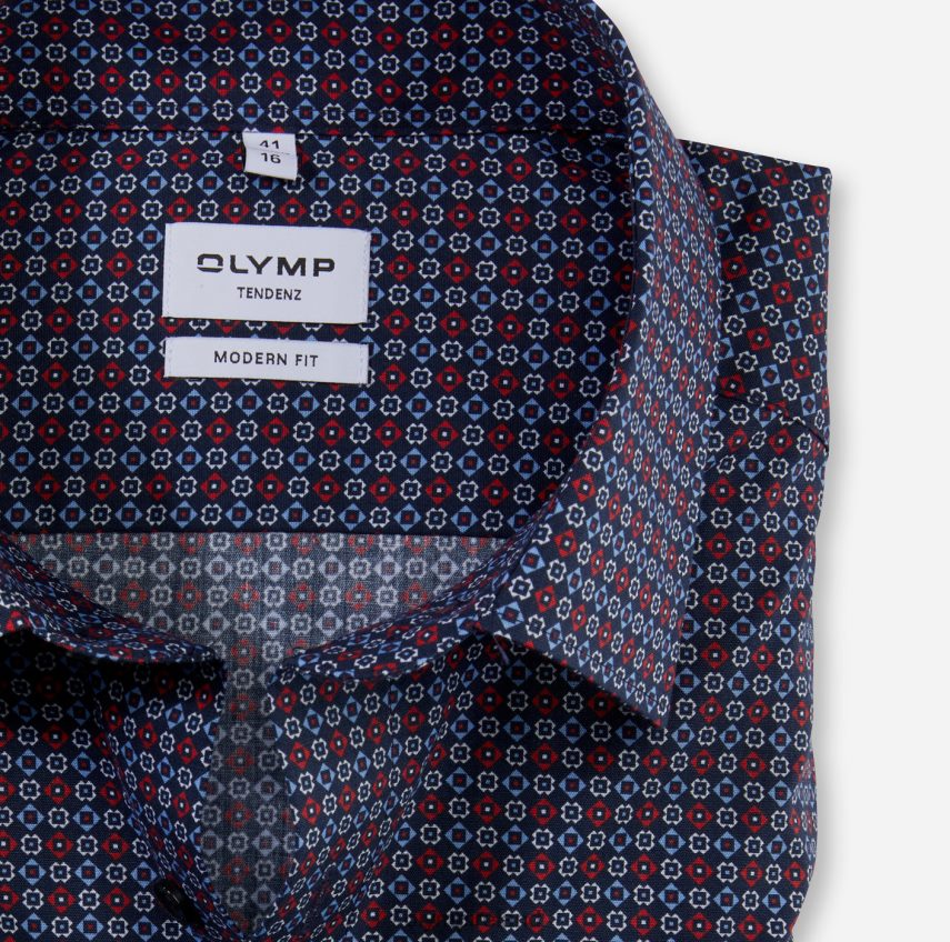 Clothing OLYMP Tendenz Modern Fit, Business Shirt, New Kent, Red 24L8461725