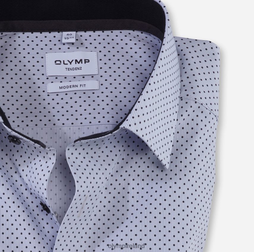 Clothing OLYMP Tendenz Modern Fit, Business Shirt, New Kent, Silver Grey 24L8461731
