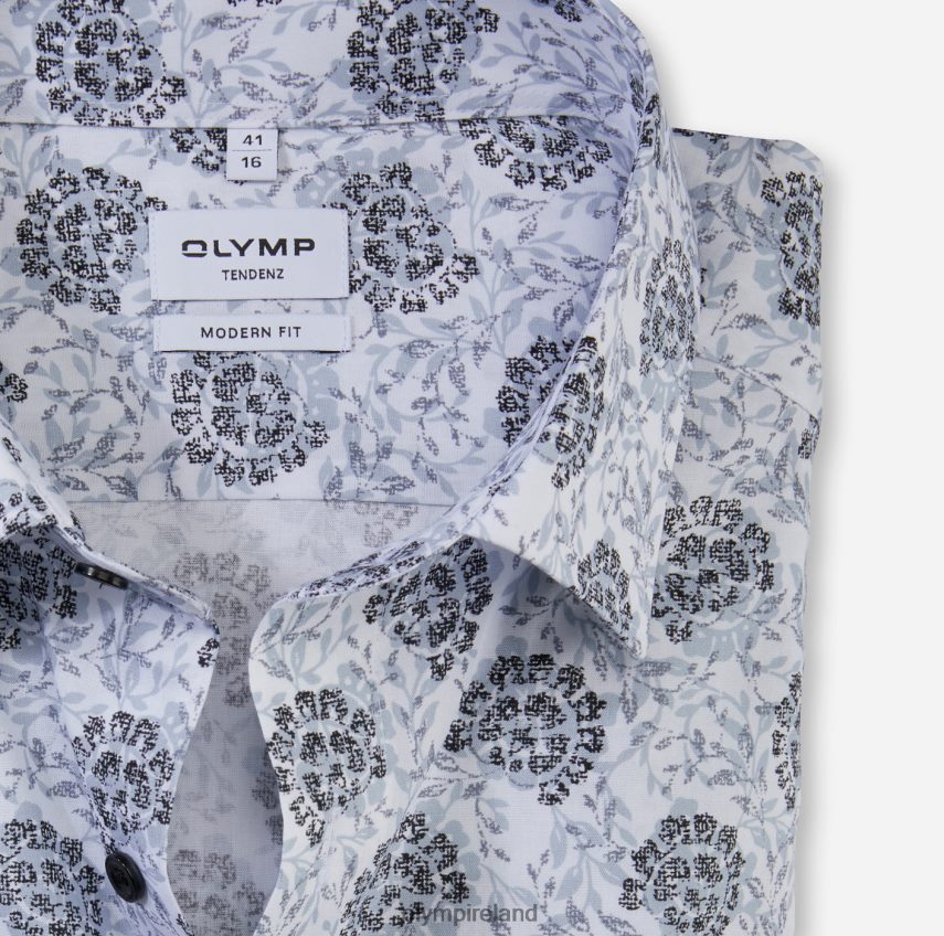 Clothing OLYMP Tendenz Modern Fit, Business Shirt, New Kent, Silver Grey 24L8461738